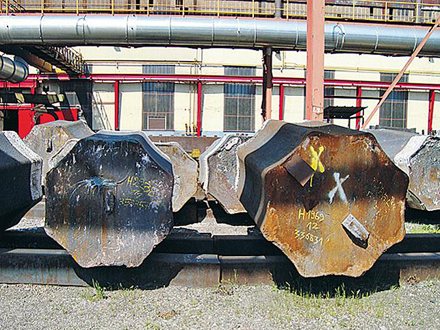 steel ingot - cast octoganal ingot