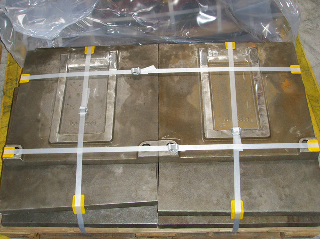 Konverterplatte - hitzebeständiger Stahlguss 1.4825, einbaufertig bearbeitet