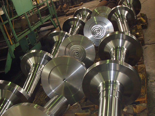 flange shaft - forged steel, pre-machined