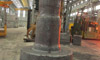 FlanschwelleVergütungsstahl, Flanschdurchmesser 2600mm, Höhe 3100mm, Rohgewicht 47.500kg
