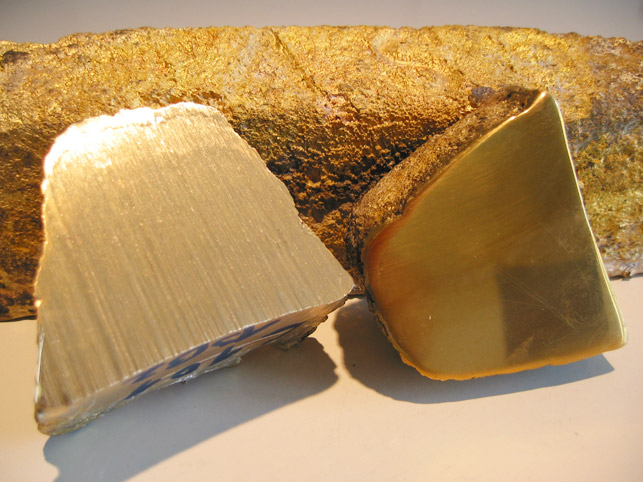 Messingblock - Schliffprobe