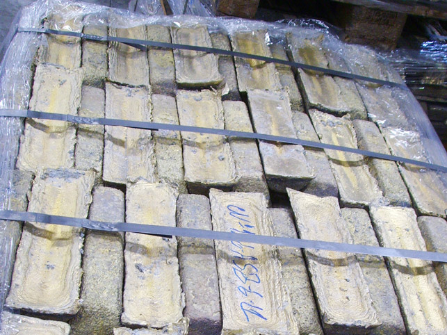 Messingblock - chargenweise transportfertig verpackt