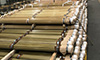 brass rodsbundles in shipping department